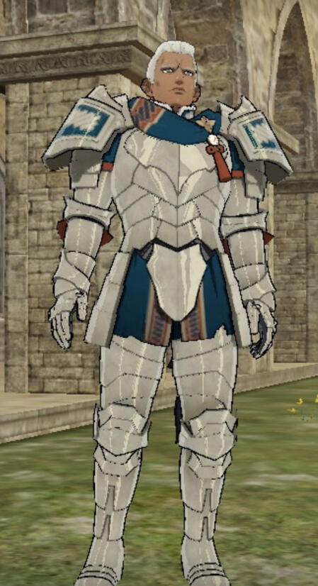 picture of dedue molinaro from fire emblem three houses, pre timeskip.